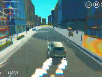 2 Player 3D City Racer
