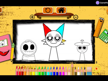 BTS Sprunki Coloring Book