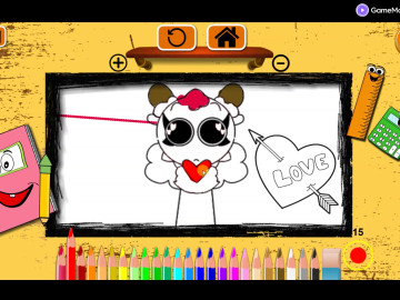 BTS Sprunki Valentine Coloring