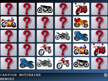 Cartoon Motorbikes Memory