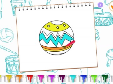 Coloring Book Toy Shop