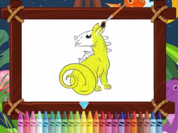 Cute Dinosaurs Coloring