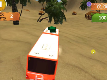 Floating Water Surface Bus Racing Game