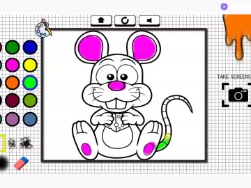 Funny Mouse Coloring Time