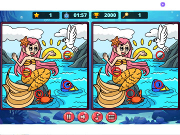 Mermaids Spot The Differences