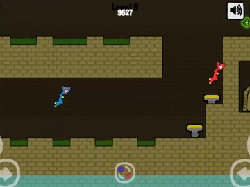 Red and Blue Stickman Huggy