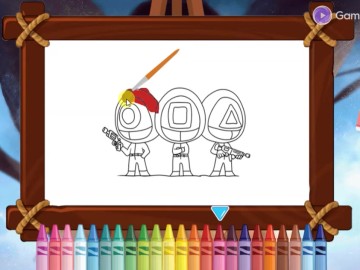 Squid Game Christmas Coloring